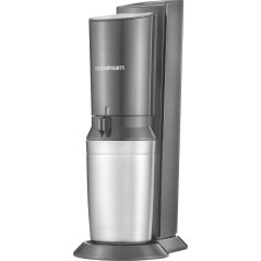 SodaStream Crystal 3.0 Soda Maker Black - Enjoy Sparkling Drinks with Stylish Glass Bottle!